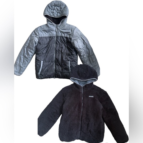 Eddie Bauer Boys Reversible Winter Fleece Lined Jacket Size XL - Picture 1 of 8